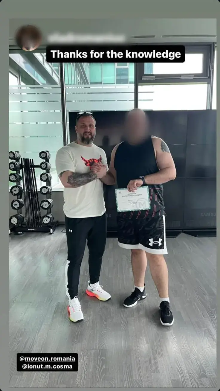 Story de Instagram al lui Vlad: cu certificatul, lângă Ionuț Cosma, după workshop